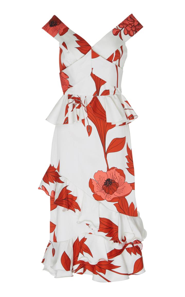 Johanna Ortiz Martinique Stretch Cotton Sateen Dress