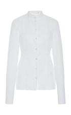Victoria Victoria Beckham Pintucked Cotton-poplin Shirt
