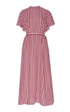 Jonathan Cohen Nicole Fluted Sleeve Silk Dress