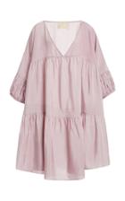 Anaak Airi Tiered Silk-georgette Mini Dress