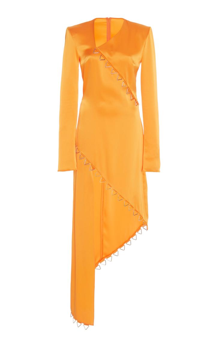 Moda Operandi David Koma Asymmetric Detailed Taffeta Dress Size: 6