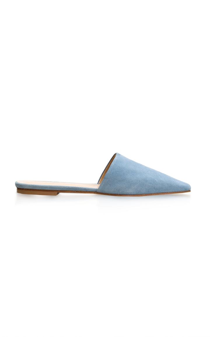 Aeyde Lea Pointed-toe Suede Mules