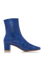 By Far Sofia Lizard Embossed Leather Boots