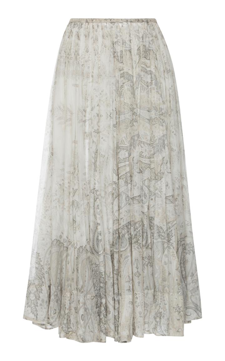 Etro Printed A Line Skirt