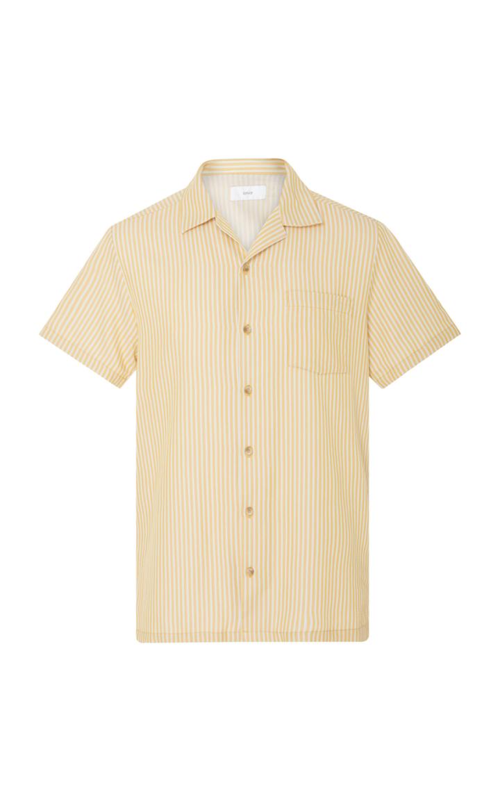 Onia Bermuda Striped Cotton-blend Shirt