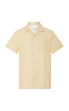 Onia Bermuda Striped Cotton-blend Shirt