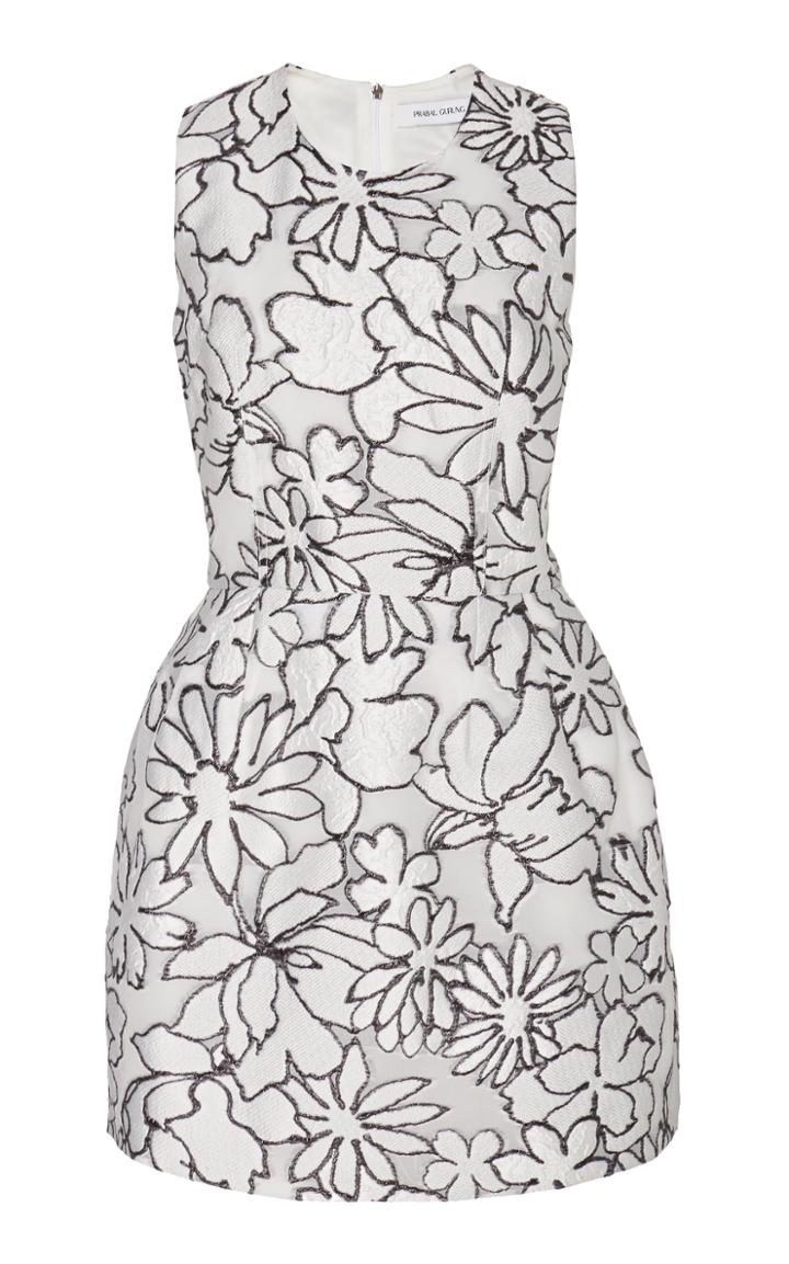 Prabal Gurung Floral-jacquard Mini Dress