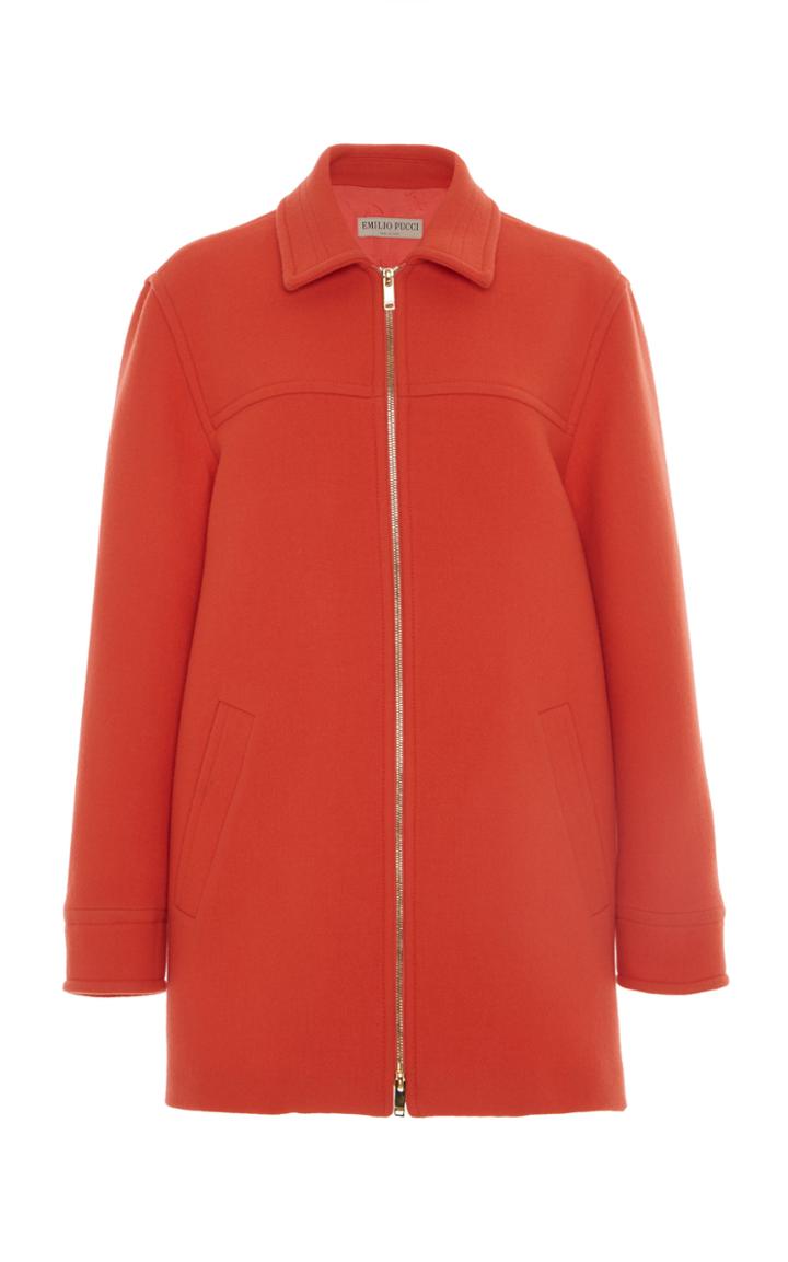 Emilio Pucci Collared Wool Coat