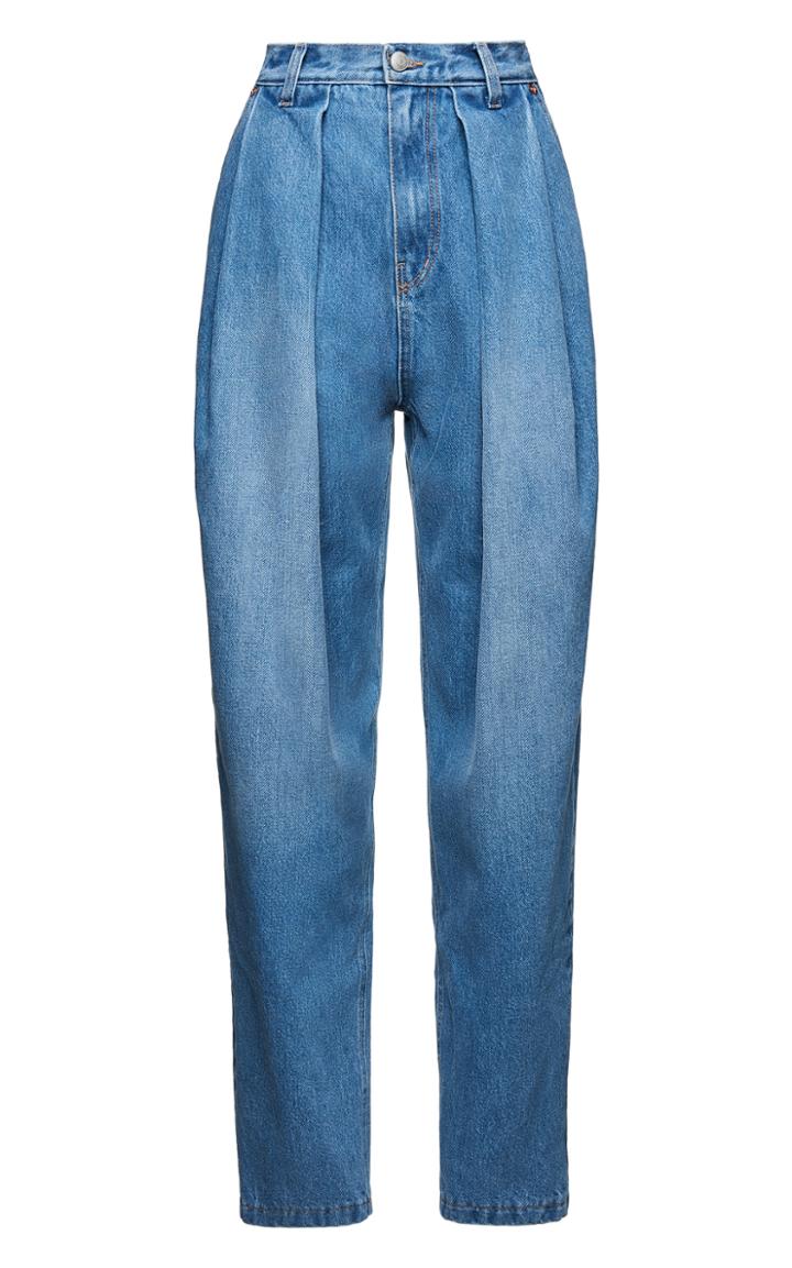 Moda Operandi Magda Butrym Pleated Rigid High-rise Tapered-leg Jeans