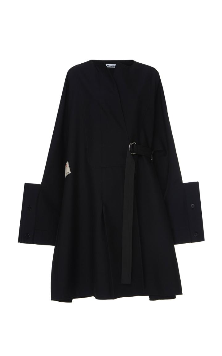 Jil Sander Grayson Wool Wrap Dress