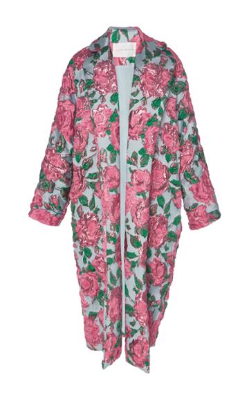 Sandra Mansour Telesto Brocade Long Jacket