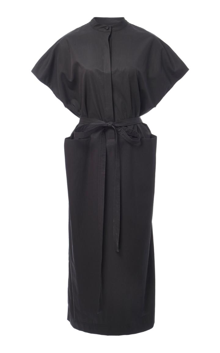 Co Sleeveless Half Placket Dress