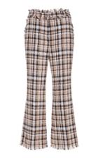 Msgm Multicolor Check Tweed Pant