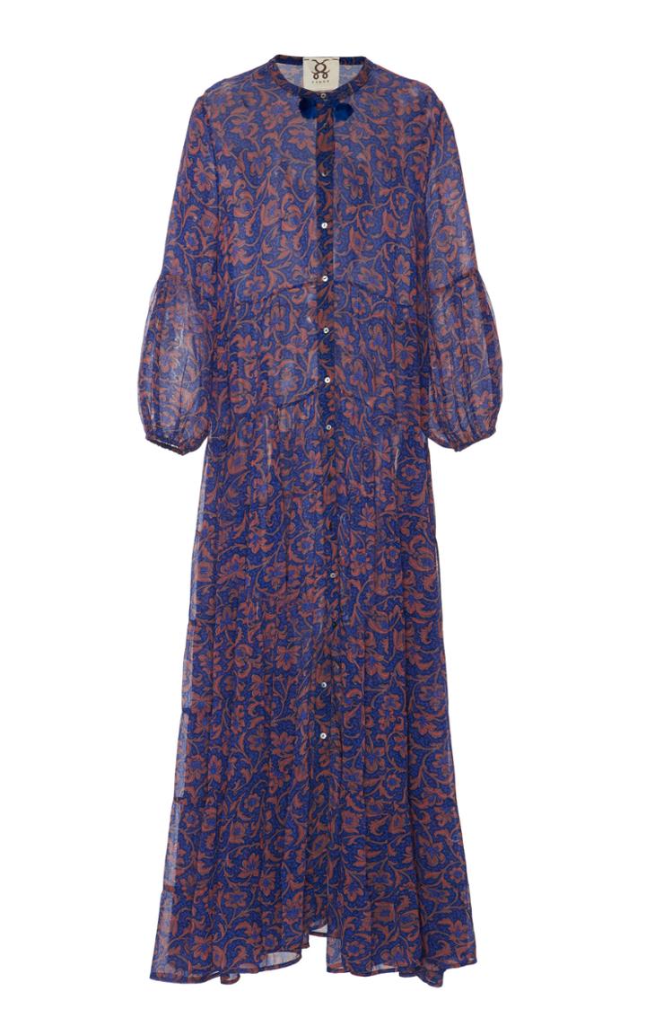 Figue Xiomara Tiered Chiffon Maxi Dress