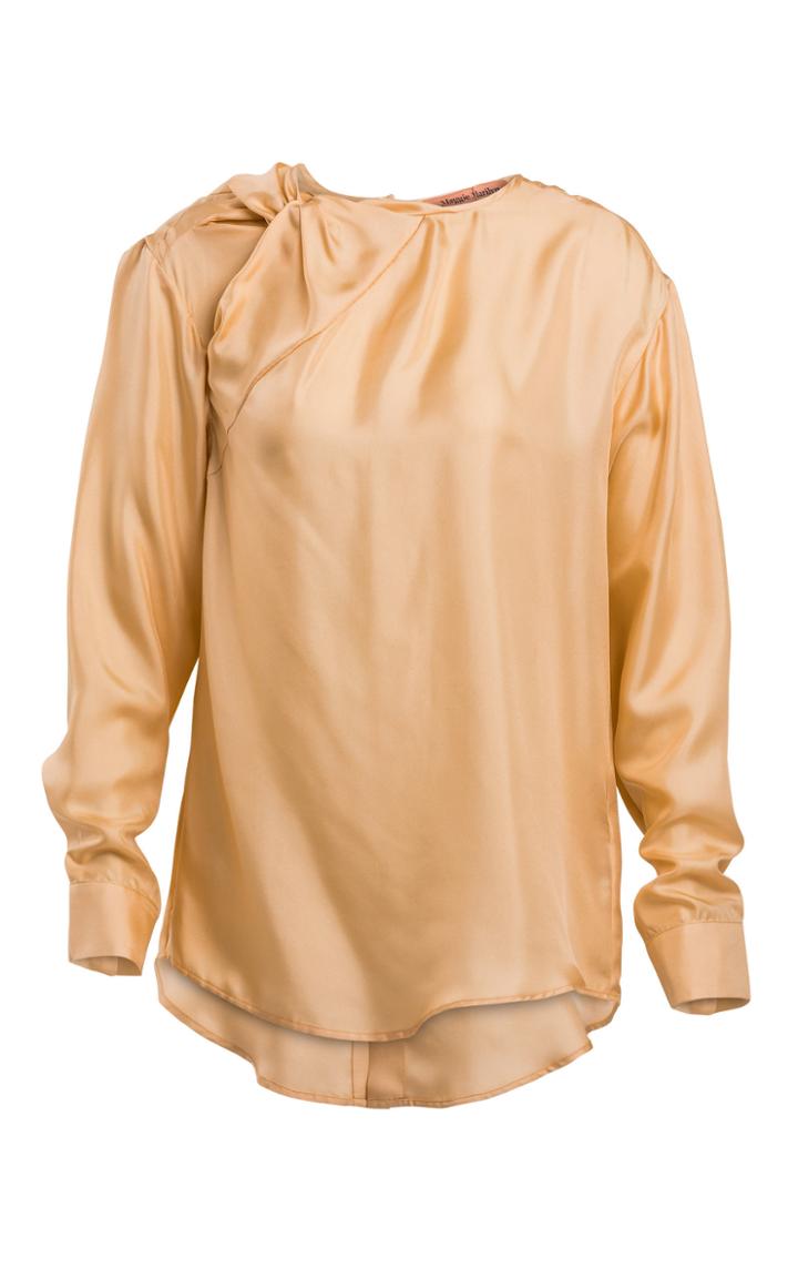 Maggie Marilyn It's Knot You It's Me Silk-satin Top