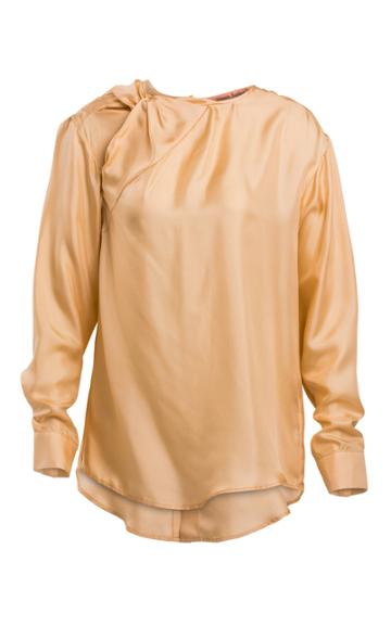 Maggie Marilyn It's Knot You It's Me Silk-satin Top