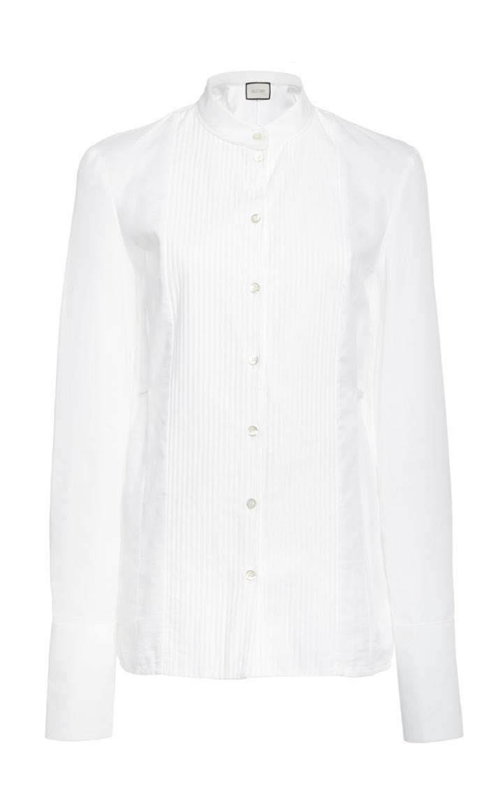 Alexis Hubell Tucked Cotton Top
