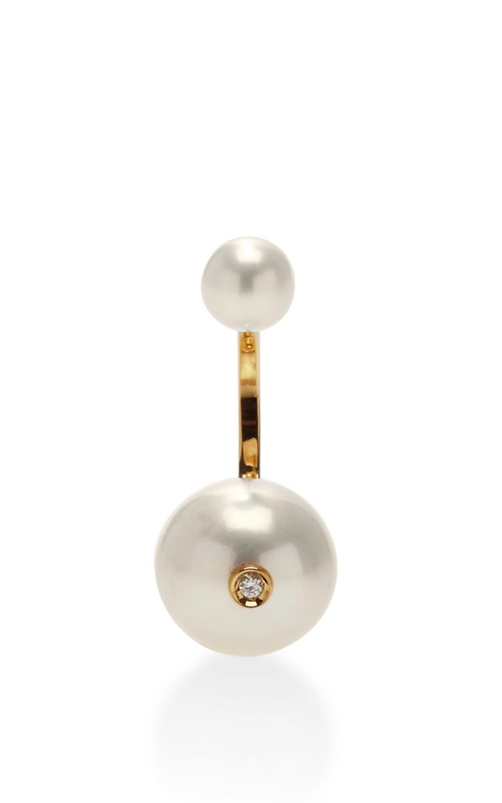 Delfina Delettrez Double Pearl Single Earring