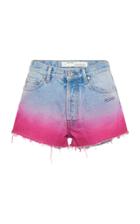 Off-white C/o Virgil Abloh Degrade Bleached Denim Shorts