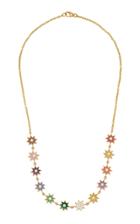 Colette Jewelry Twinkle Star 18k Gold Enamel And Diamond Necklace
