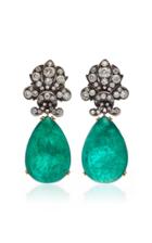 Munnu The Gem Palace Emerald And Diamond Drop Earrings