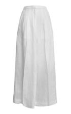 Bambah White Linen Pants