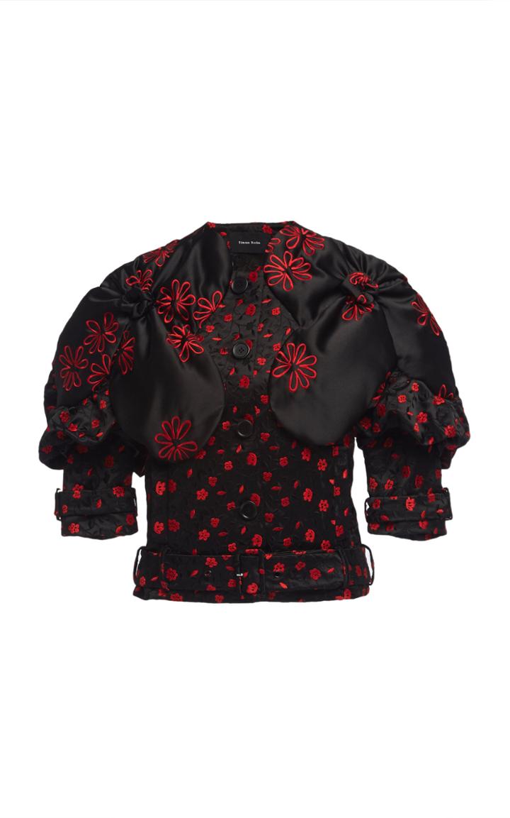 Simone Rocha Chinese Flower Padded Flower Jacket