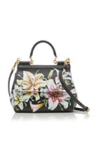 Dolce & Gabbana Sicily Small Floral-printed Textured-leather Shoulder Bag