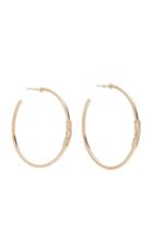 Sophie Ratner 14k Gold Diamond Hoop Earrings