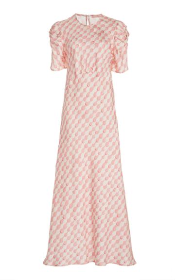 Maggie Marilyn It's Up To You Printed Silk-satin Maxi Dress