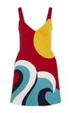 Red Valentino Sun And Wave Dress
