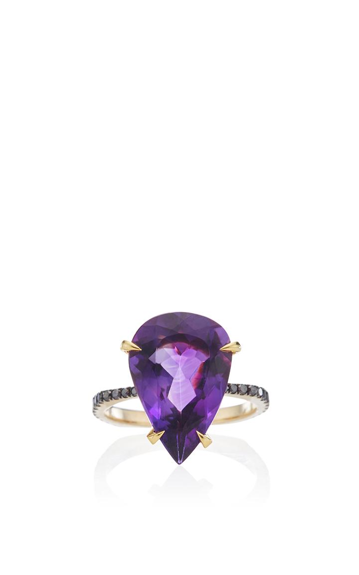 Ara Vartanian Amethyst And Black Diamond Ring