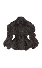 Simone Rocha Belted Ruched Taffeta Jacket