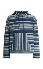 Rrl Striped Relaxed Cotton Hooded Sweatshirt