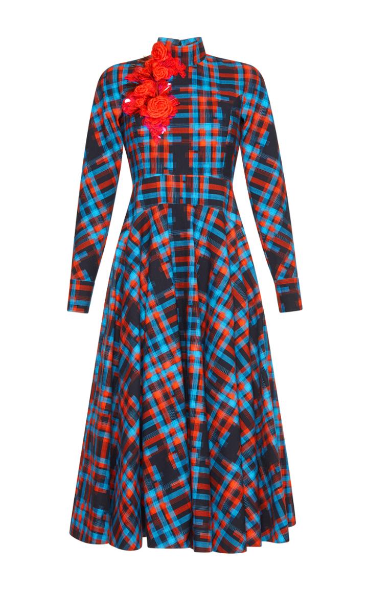 Delpozo Checked Dress Coat