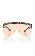 Loewe Marbled Acetate Shield Sunglasses