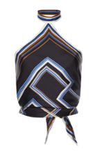 Martin Grant Knotted Halter Scarf Top