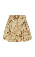 Zimmermann Belted Printed Linen Shorts