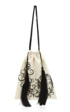 Attico Satin And Embroidery Pouch Bag