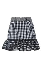 Rahul Mishra Ruffled Gingham Mini Skirt