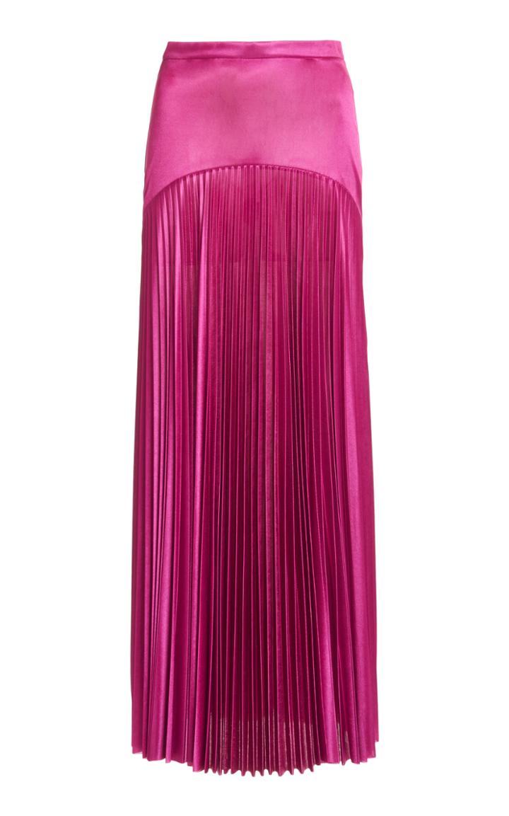 Christopher Kane Pleated Jersey Midi Skirt