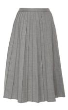 Michael Kors Collection Pleated Wool-stretch Skirt