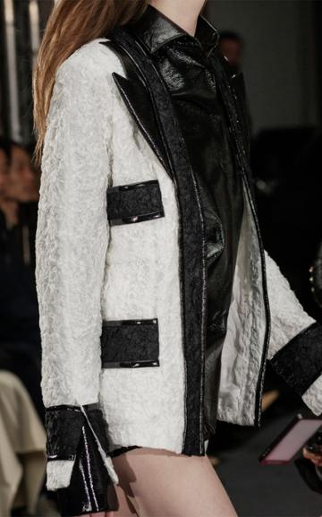 Anas Jourden Crushed Lace Blazer