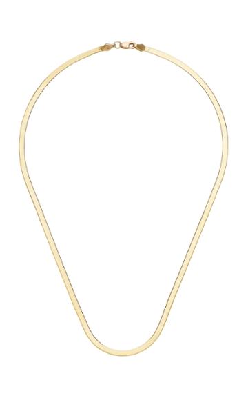 Ashley Zhang Small Herringbone 14k Gold Necklace