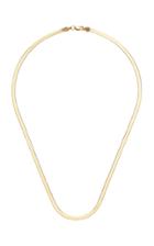 Ashley Zhang Small Herringbone 14k Gold Necklace