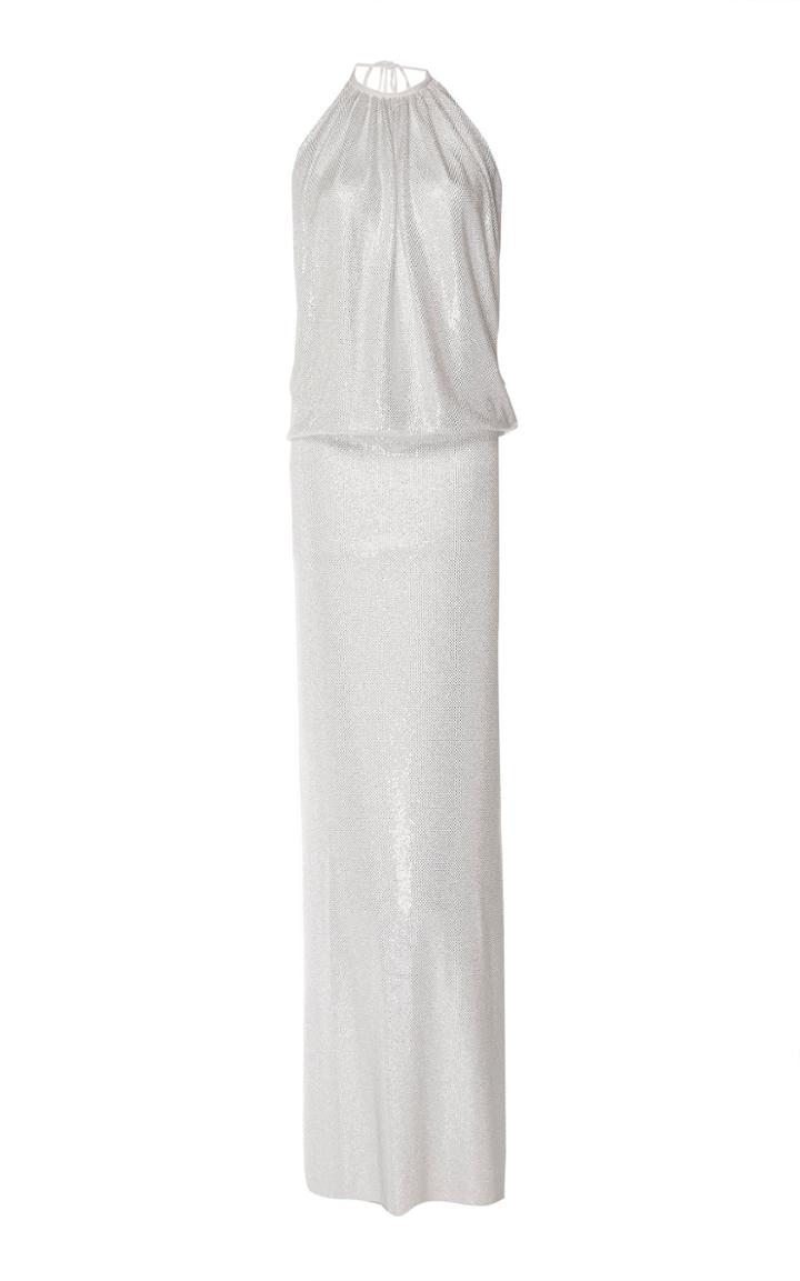 Alexandre Vauthier Fitted Halter Gown