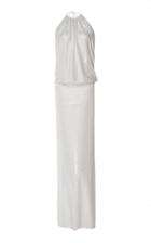 Alexandre Vauthier Fitted Halter Gown