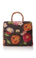 Glorinha Paranagua Flowers Velvet Rosita Bag