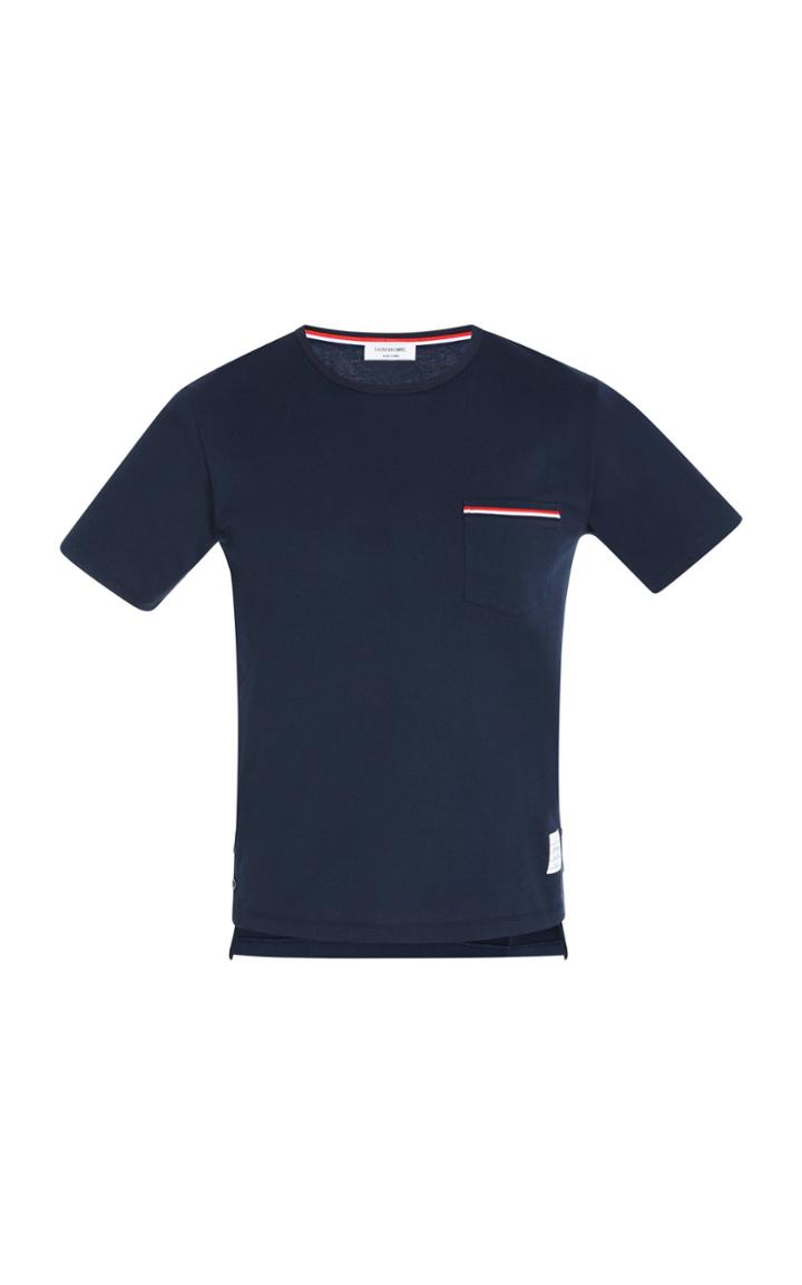 Thom Browne Ss Pocket Cotton T-shirt Size: 1