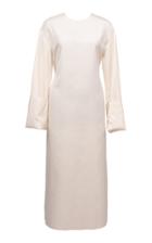 Moda Operandi Lake Studio Long Sleeve Silk Midi Dress Size: 38